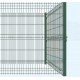 Perrera modular Malla 2,5mX2m/alto (200x50x5mm/4 pliegues) con postes 60x40mm. Precio por metro lineal de recinto completo.